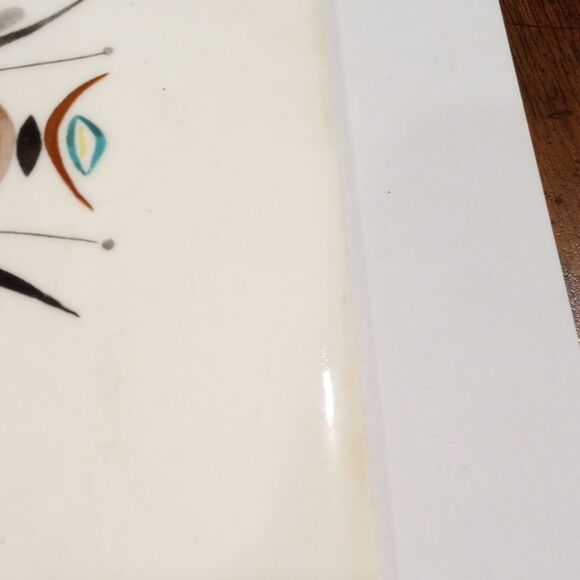 Vintage Abstract Art Wheeling 6 X 6 Ceramic Tile - Picture 4 of 5